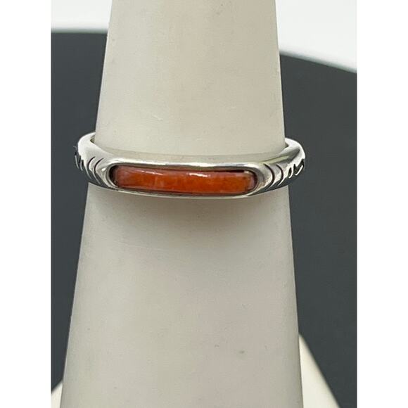 Carolyn Pollack RELIOS Retired
Sterling Silver 925 Crushed Coral Stackable Ring - Picture 5 of 11